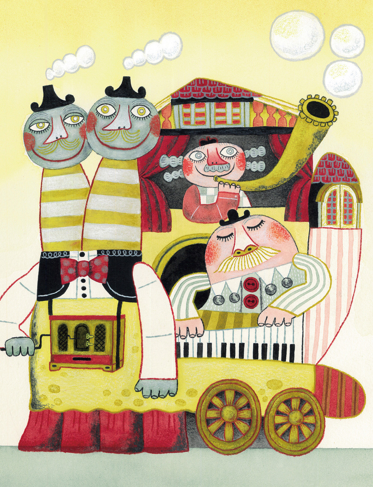 全国デザイン選手権　ポストカード　ステッカー　ツクルヒトタチ博in京都文化博物館2025 EggnWorks Museum エッグンワークス ミュージアム かたつむりの音楽隊きのこまつむり