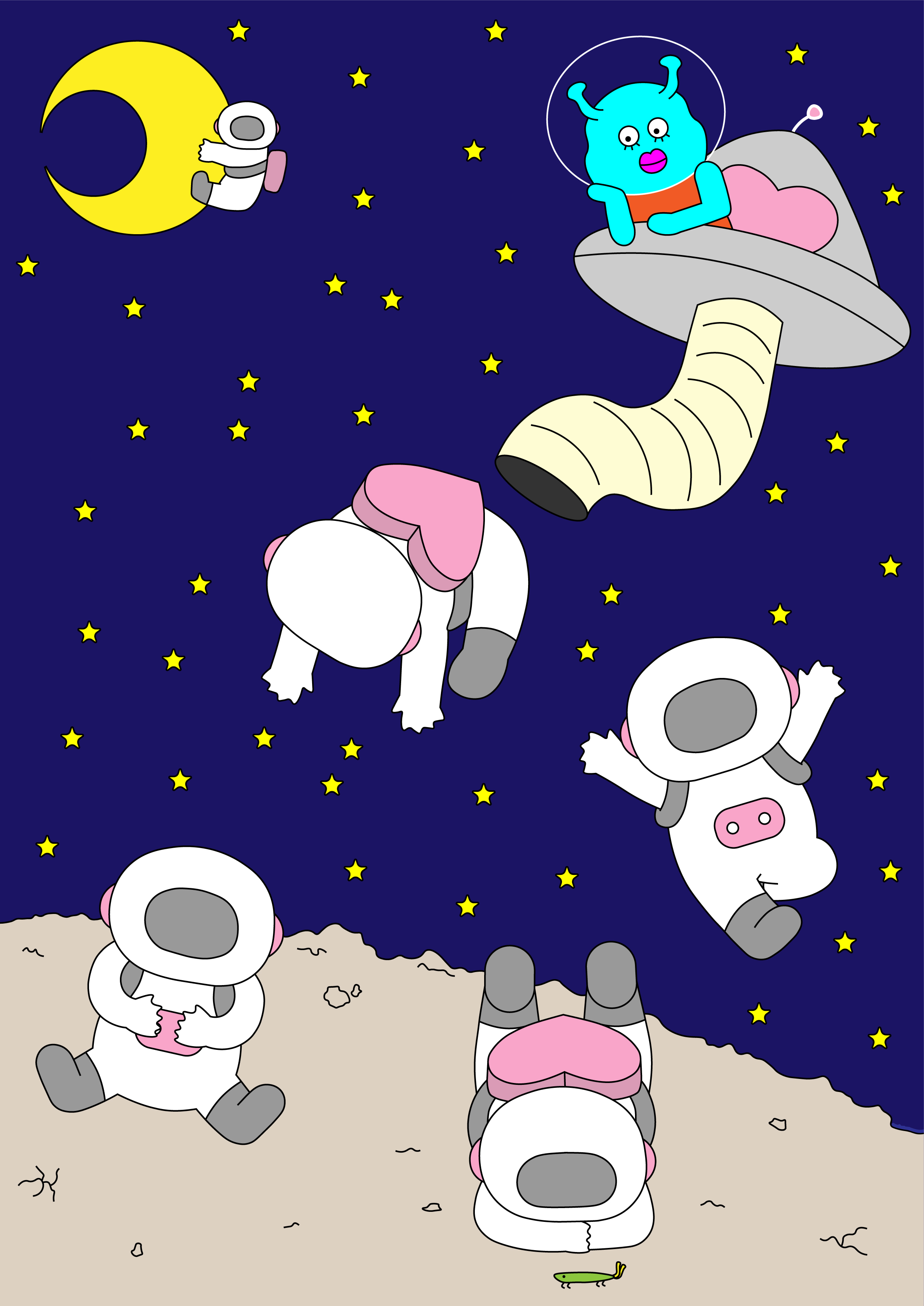 EggnWorks Museum エッグンワークス ミュージアム おてんば宇宙人ルルンパさんとラビーズ軍団なむを