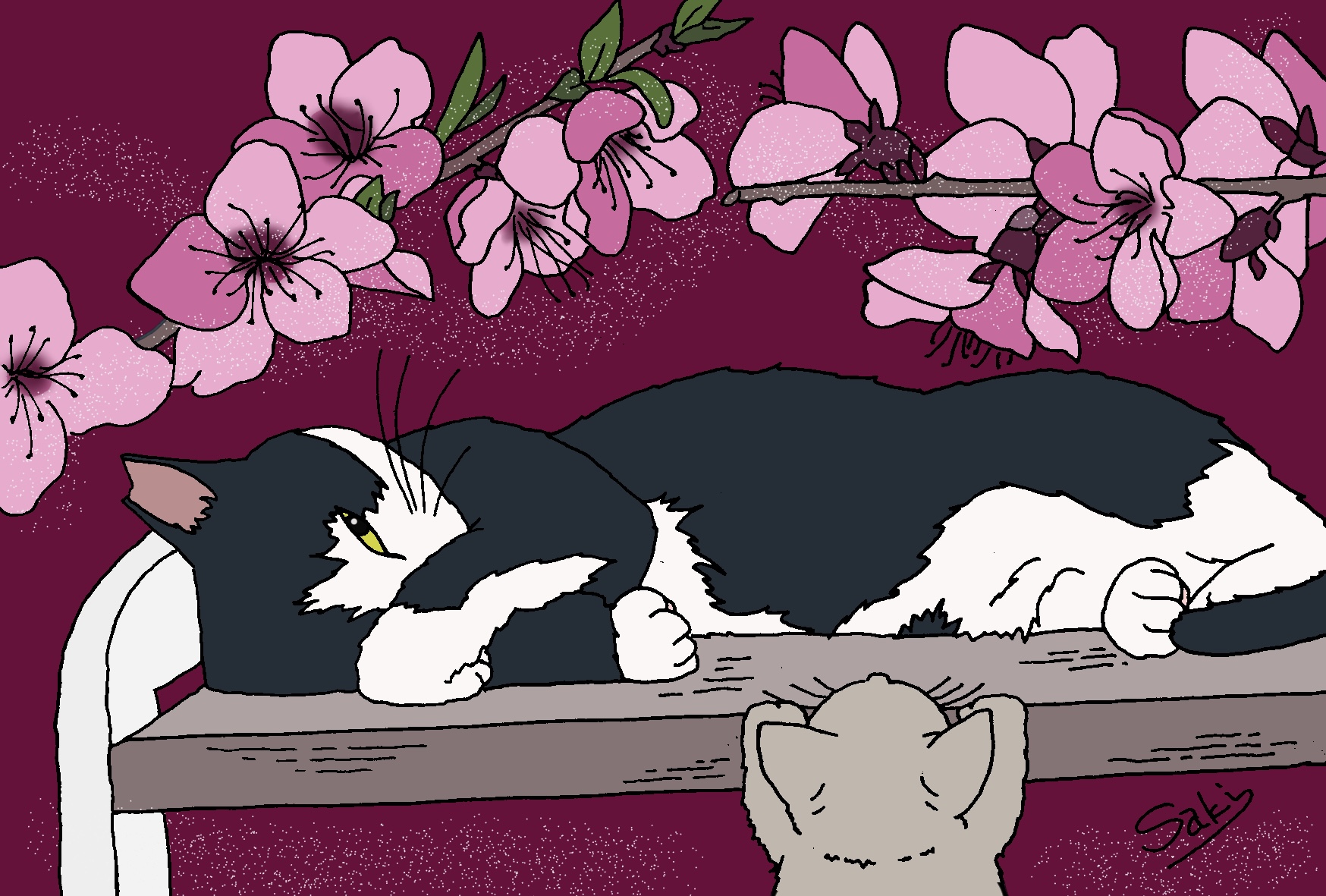 EggnWorks Museum エッグンワークス ミュージアム 猫と花