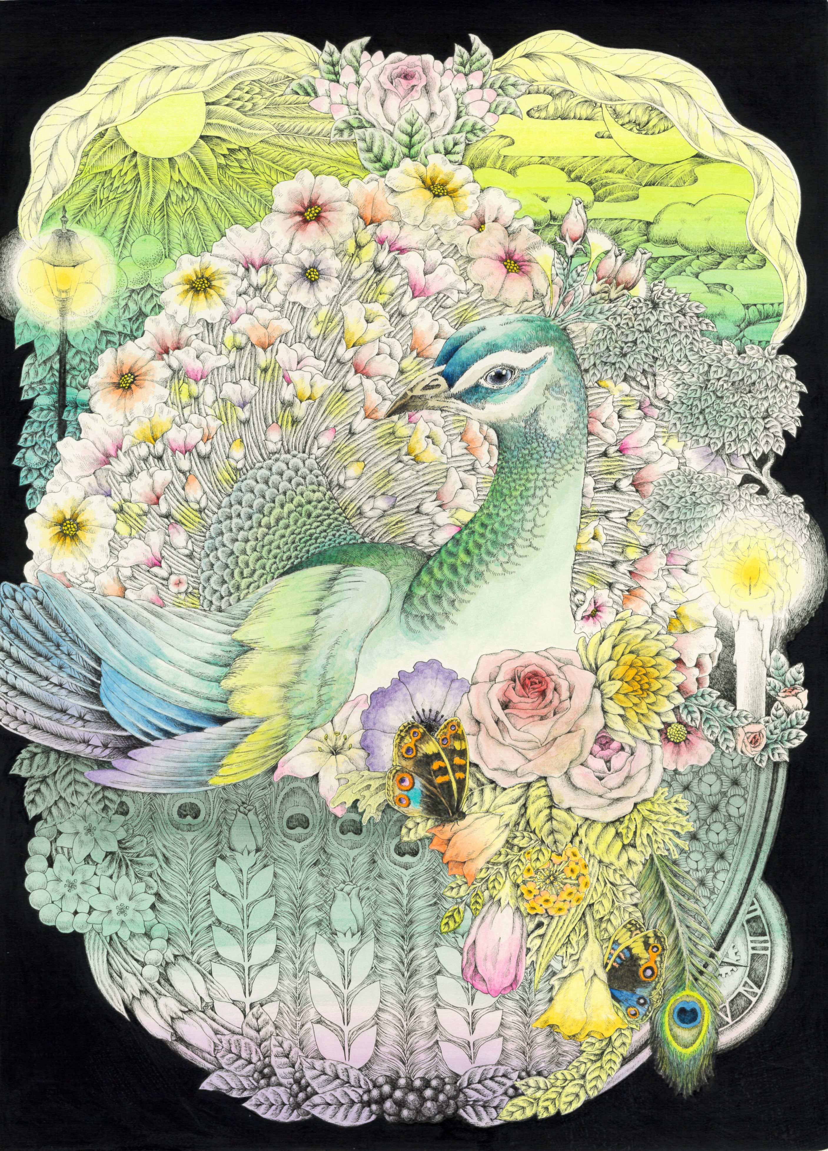 全国デザイン選手権　ポストカード　ステッカー　ツクルヒトタチ博in京都文化博物館2025 EggnWorks Museum エッグンワークス ミュージアム 開花AyanaO