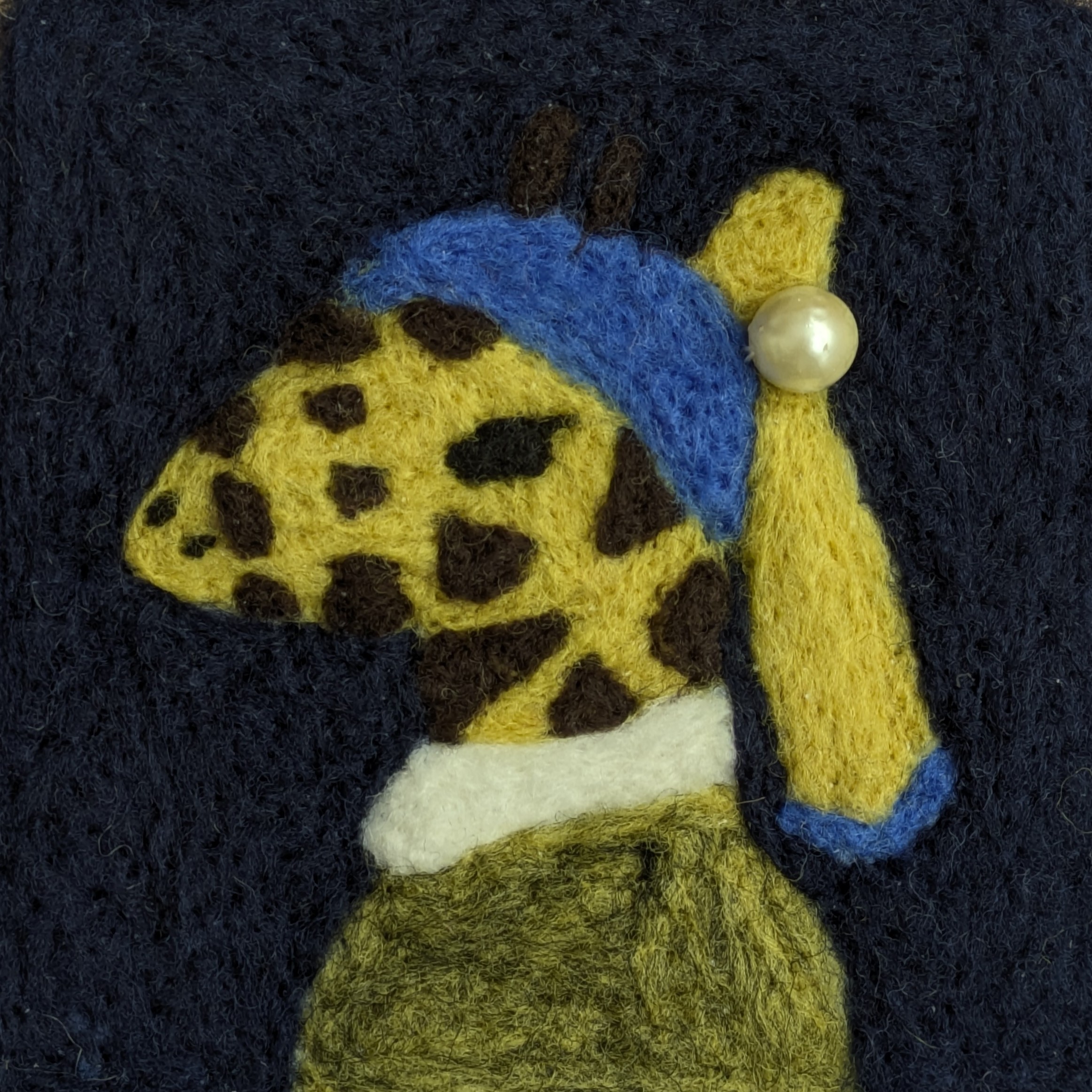 全国デザイン選手権　ポストカード　ステッカー　ツクルヒトタチ博in京都文化博物館2025 EggnWorks Museum エッグンワークス ミュージアム 真珠の耳飾りのキリンネーネビジュツカン