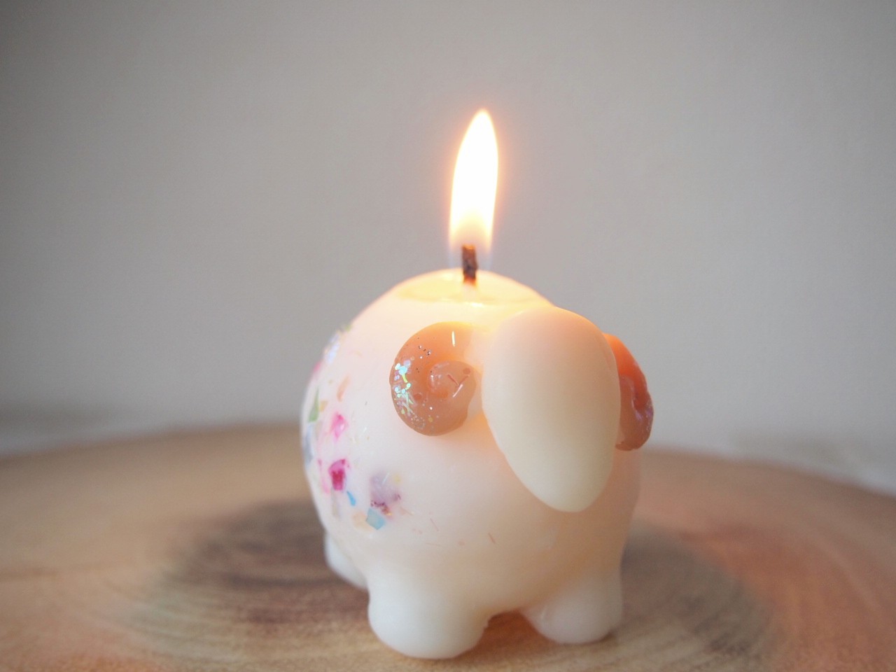 EggnWorks Museum エッグンワークス ミュージアム ひつじのキャンドルcandletenuu