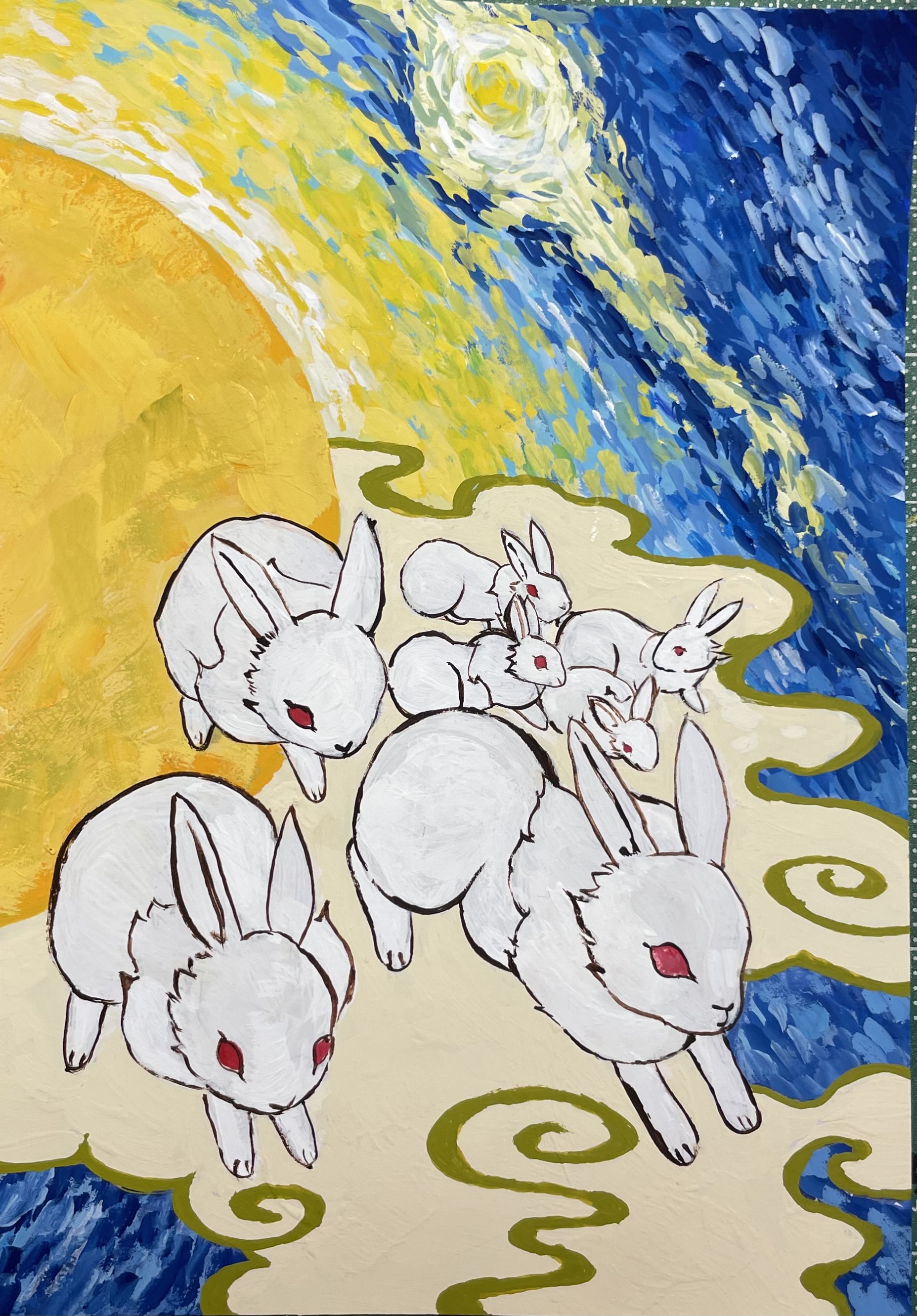 EggnWorks Museum エッグンワークス ミュージアム 月兎の門出青蓮華