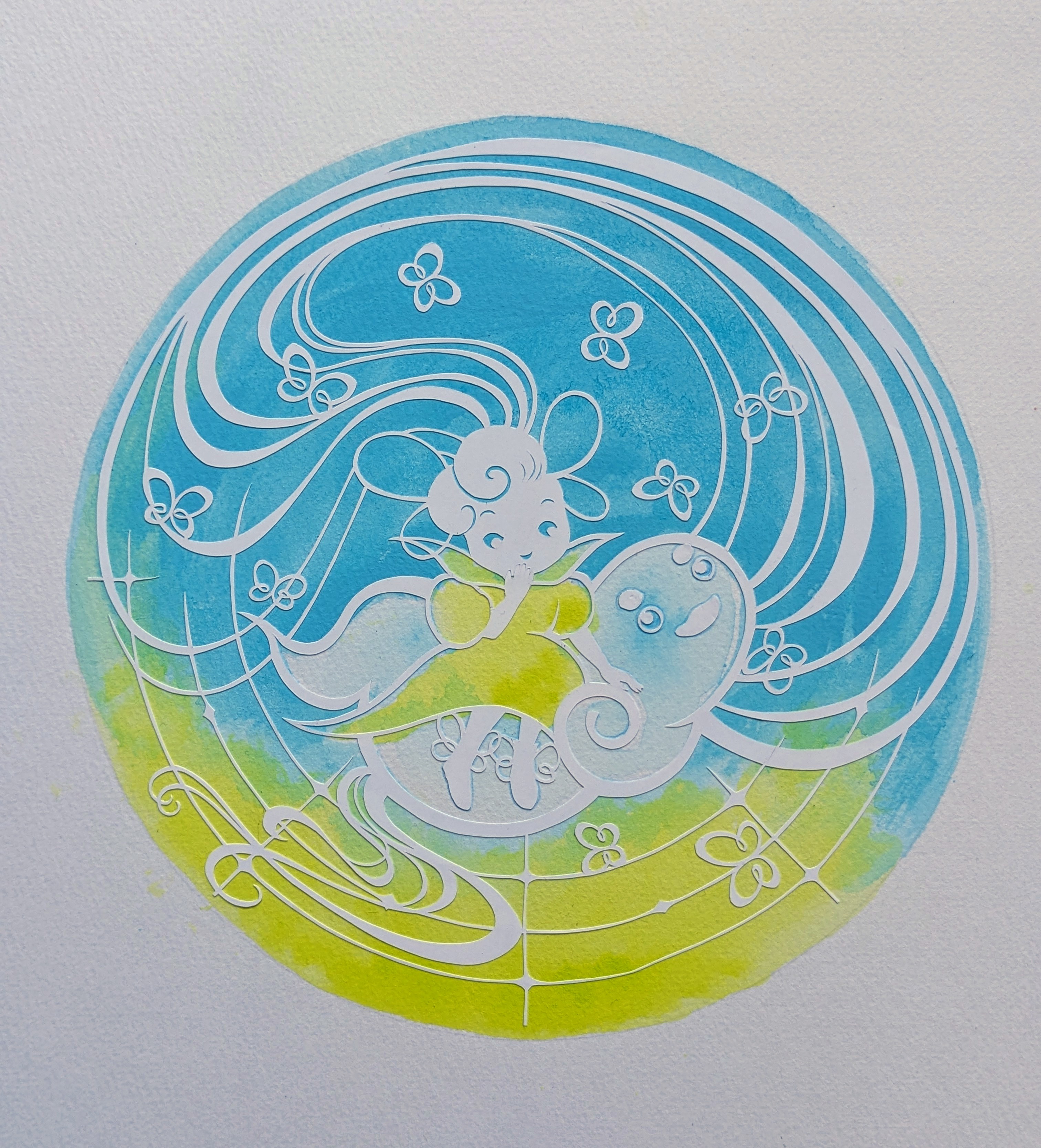 EggnWorks Museum エッグンワークス ミュージアム 切り絵　プリンセス〝ふう‘’