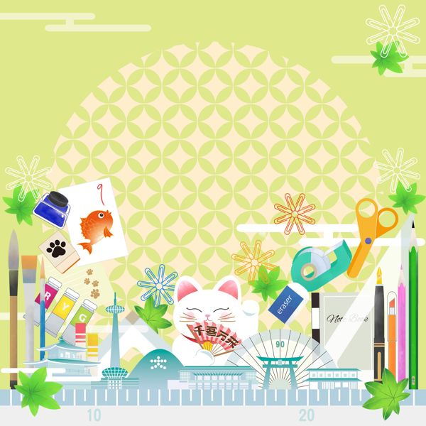 EGGNWORKS エッグンワークス ツクルヒトタチ博in京都文化博物館2025 おこしやすTAG文具まつり　はなうめうさこ