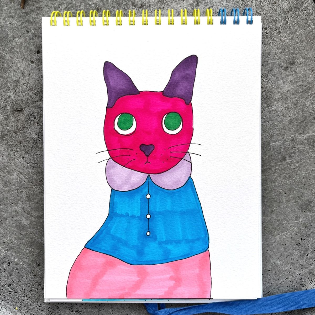 EggnWorks Museum エッグンワークス ミュージアム おめかし(猫)原画TAMARU