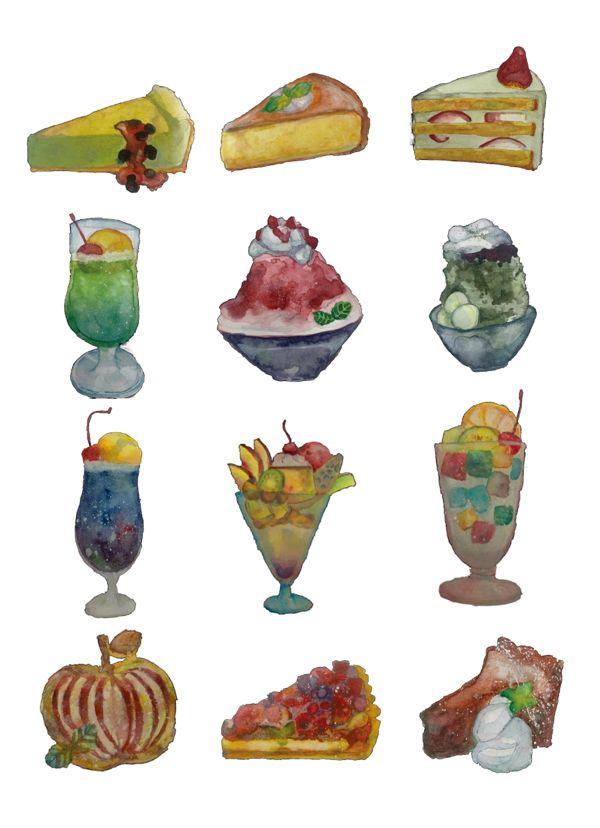 EggnWorks Museum エッグンワークス ミュージアム 水彩画グッズ（スイーツ）
