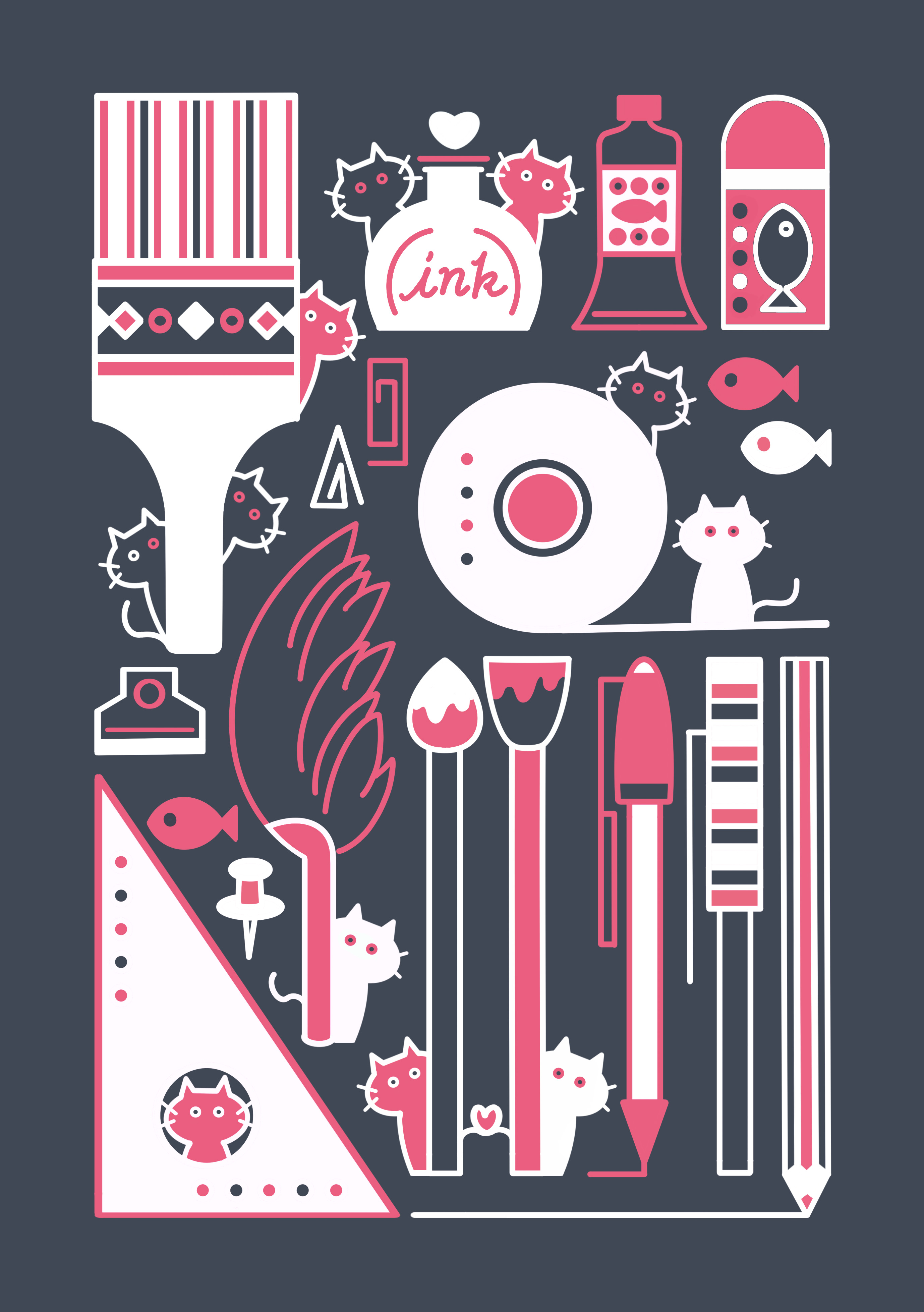 EggnWorks Museum エッグンワークス ミュージアム 文具とにゃんこ